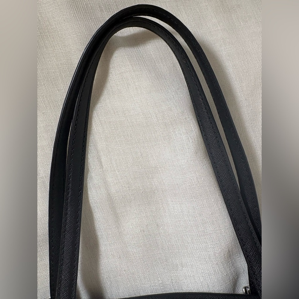 Michael Kors Eva Large Logo Stripe Tote Black MK Signature Work Laptop Bag NWOT - Picture 12 of 16